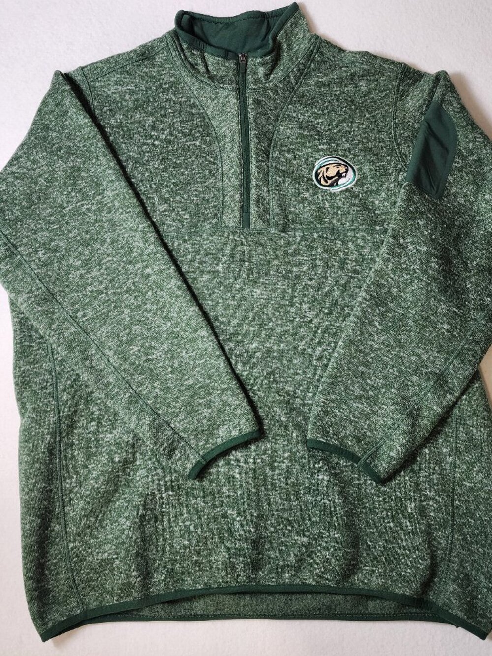 Antigua Missouri Tigers 2XL Mizzou Fortune 1/4 Zip Pullover Green Heather